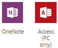 OneNote and Access PC ONLY